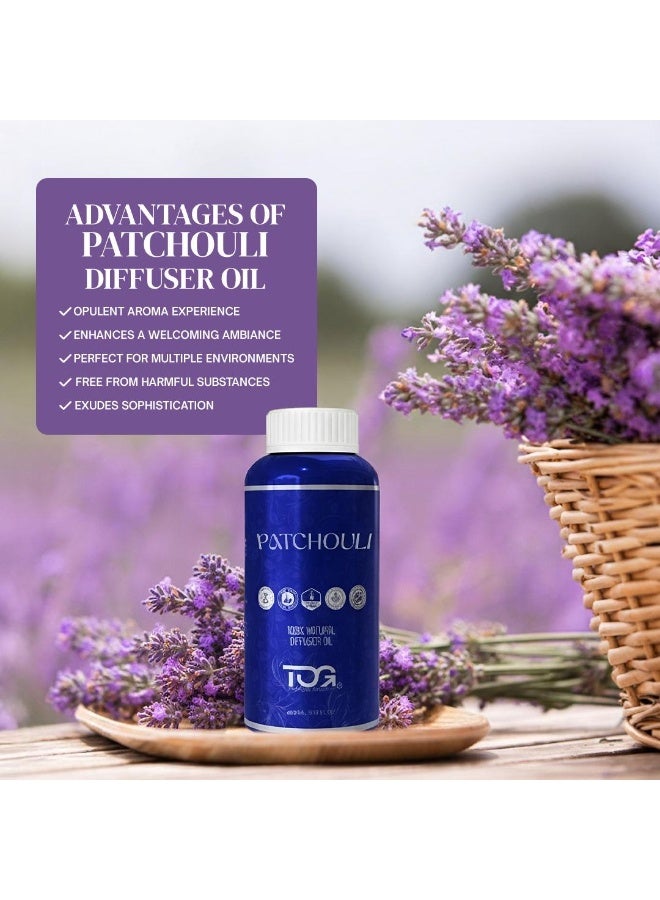 TOG Patchouli Diffuser Oil for Home Fragrance, 480ml Refill, Water-Soluble, Strong & Long-Lasting Aroma Infused with Hyper Boost Action for use in Home & Office - Image 3